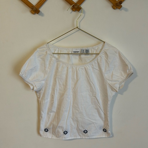 Esprit cotton cropped shirt blouse - Picture 1 of 4